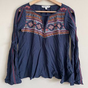 Abercrombie & Fitch Long Sleeve top Navy Blue Size S